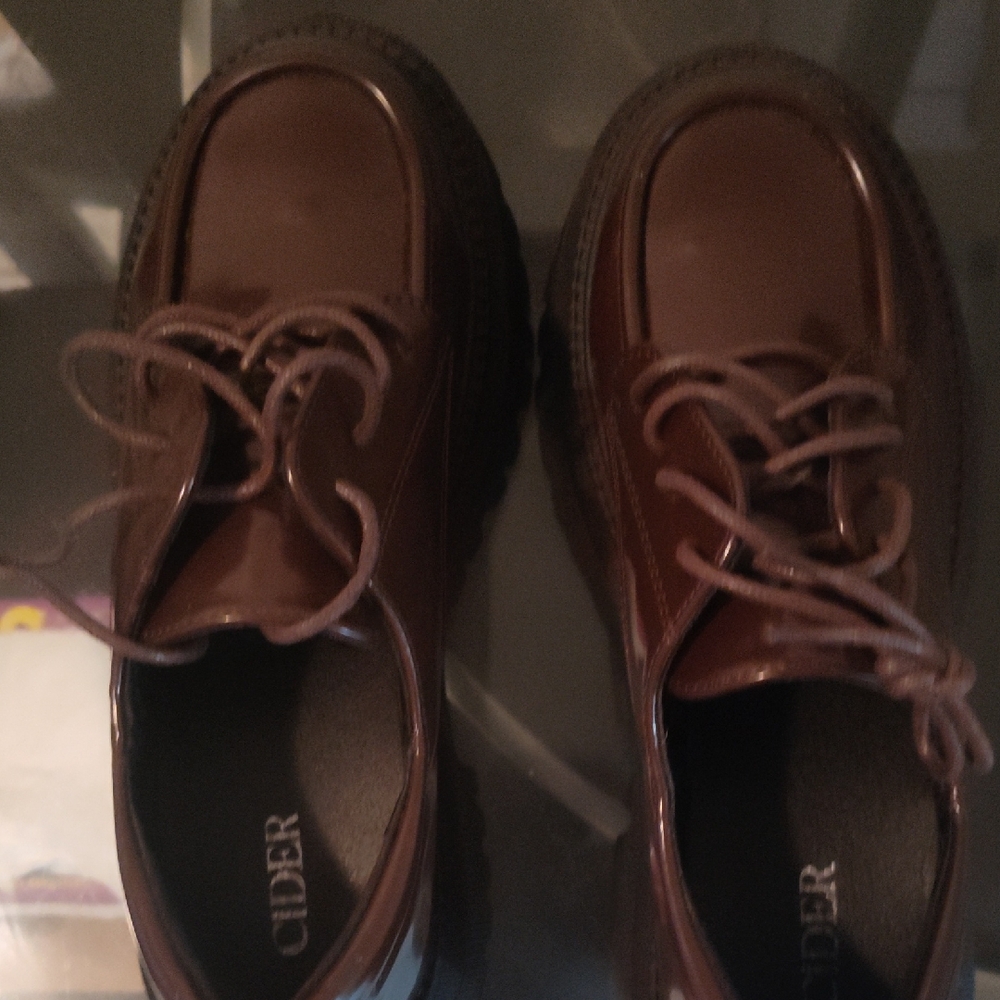 Cider Dark Brown Lace-Up Footwear